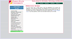 Desktop Screenshot of library.ferris.edu