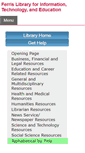 Mobile Screenshot of library.ferris.edu