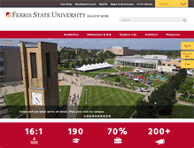 Tablet Screenshot of about.ferris.edu
